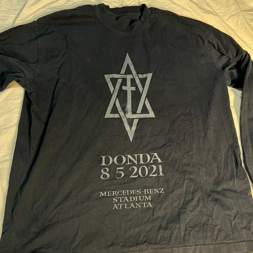 DONDA Tour Kanye West Black Long Sleeve XL